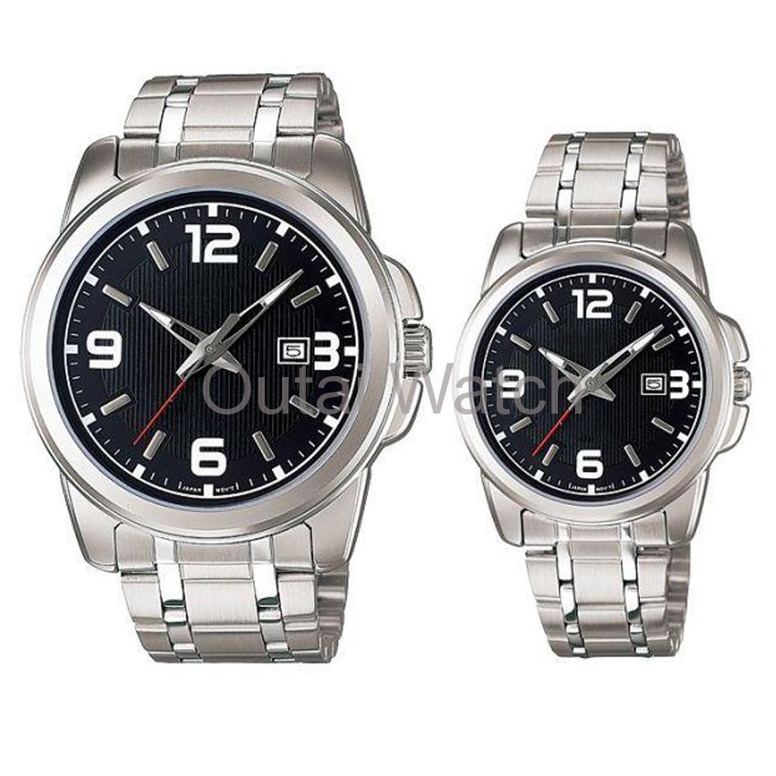 Latest fashion leather couple watch