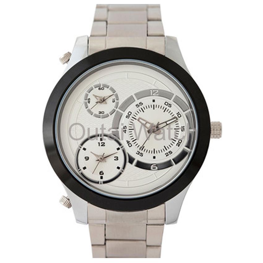 quartz stainless steel watch water resistant men watch