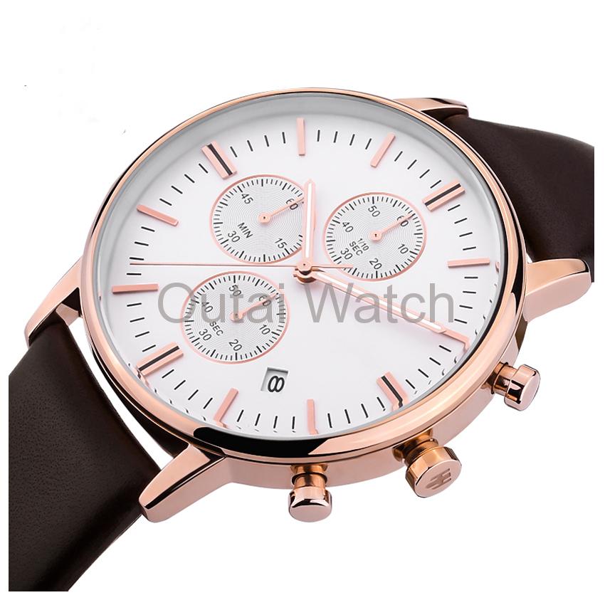 quartz stainless steel back watch