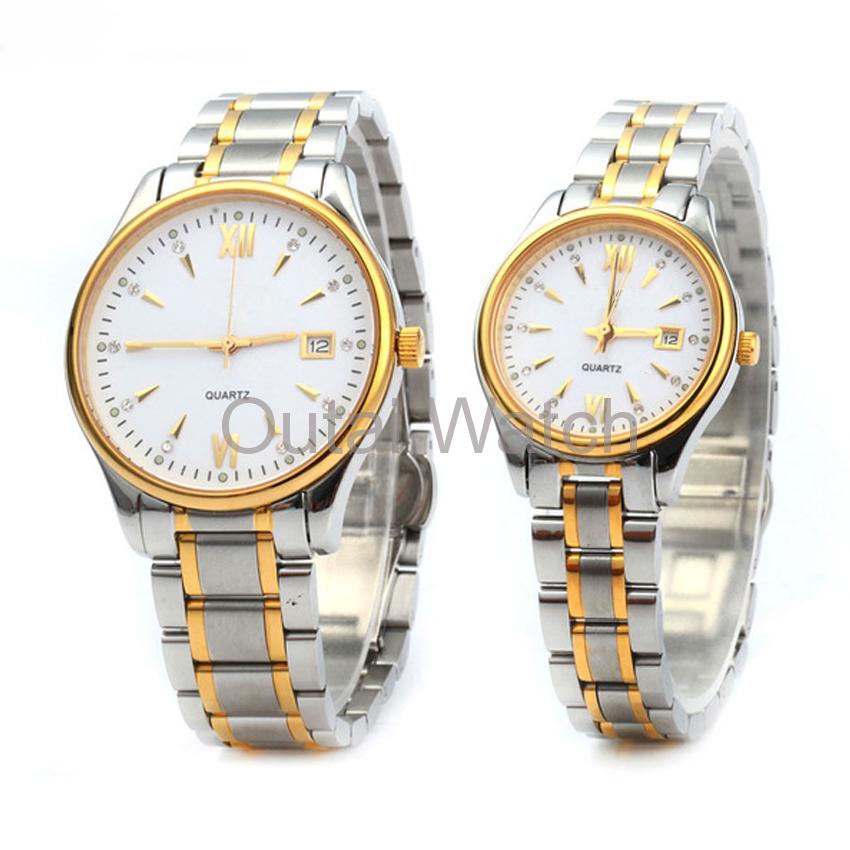 fashion couple wrist watches white chronograph ceramic watch