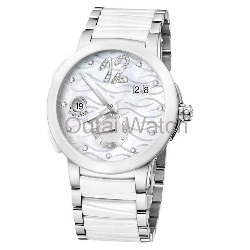 exclusive dial design stainless steel lady watch