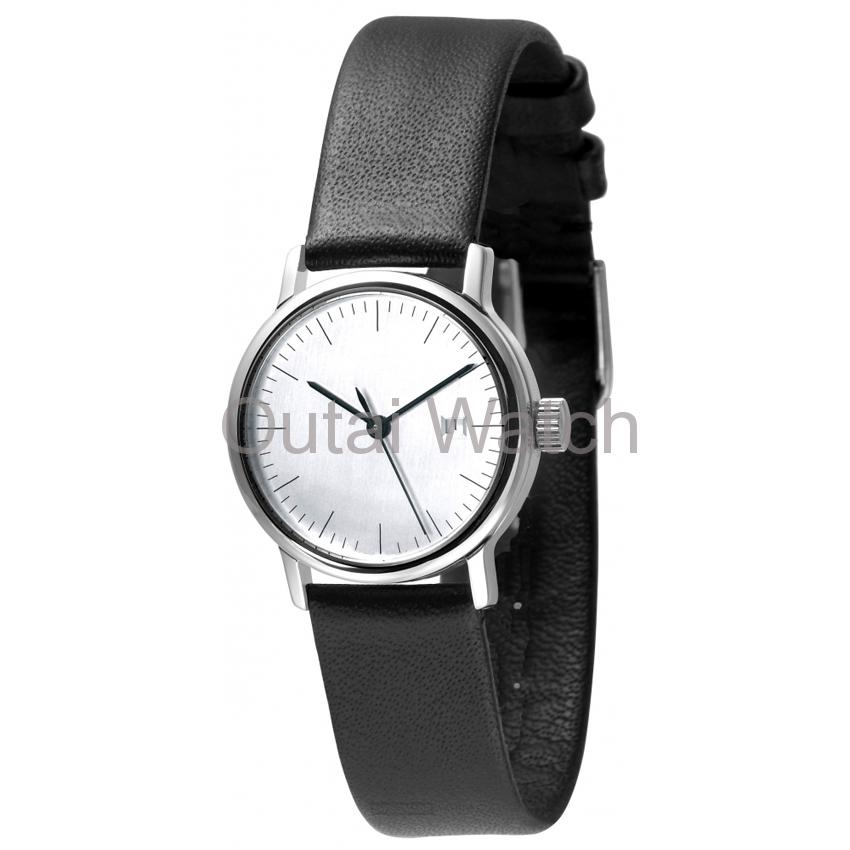 black silicon strap alloy lady watch