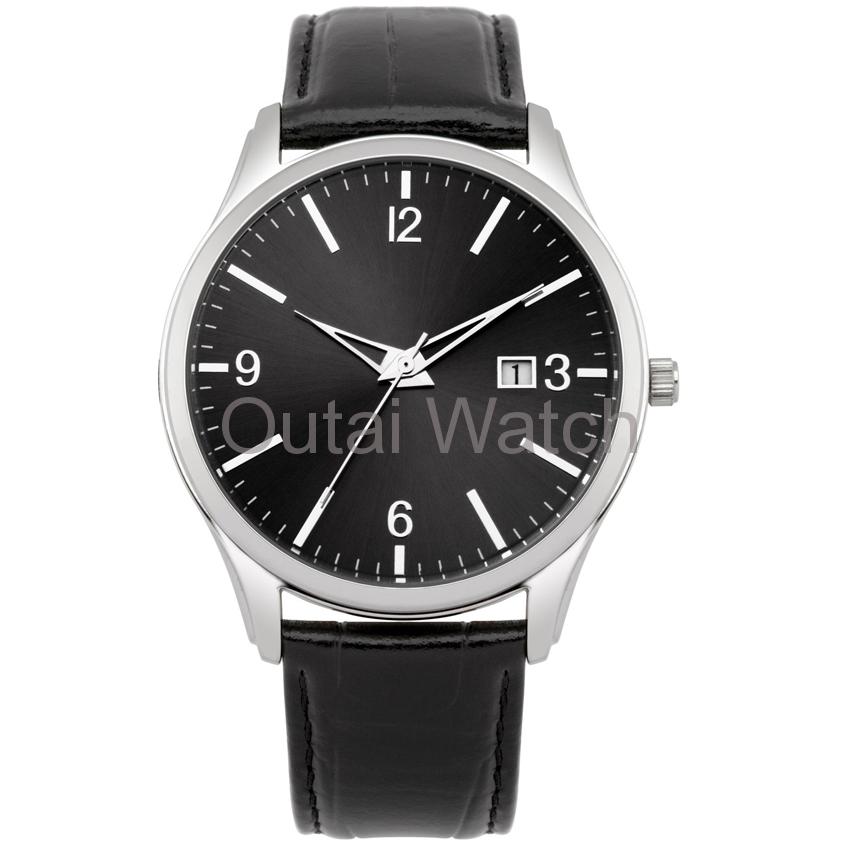 omax quartz watch stainless steel