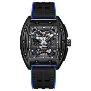 Hot selling Skeleton automatic watches with silicone strap